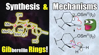 Advanced Organic Chemistry: Total Synthesis of Gibberelins, Retrosynthesis, Mechanisms