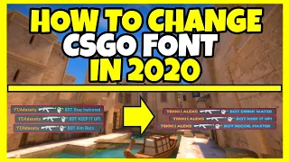 CHANGE YOUR FONT IN 3 MINUTES | CSGO 2022