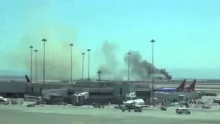 Крушение боинга в США. Boeing 777 Crashes While Landing At San Francisco Airport!