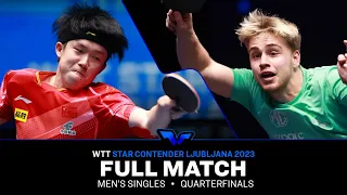 FULL MATCH | WANG Chuqin vs Truls MOREGARD | MS QF | #WTTLjubljana 2023