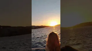 nice sunset view#hornblower #trip #comino #gozo #shorts#video #malta