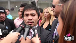 Manny Pacquiao sings his Ring Entrance song on the red carpet