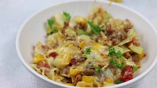 Low Carb Unstuffed Cabbage Casserole Recipe