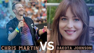 Chris Martin & Dakota Johnson at his Cold Play Concert in Italy