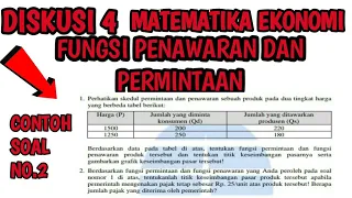 Mencari Titik Keseimbangan Kena Pajak,Fungsi Permintaan dan Fungsi penawaran Matematika ekonomi