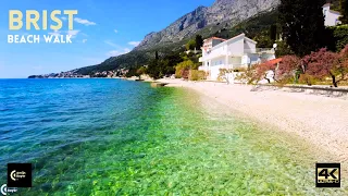 Brist Croatia 🇭🇷 4K | Makarska Riviera Walking Tour 2023