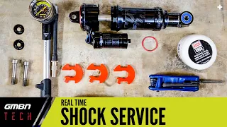 Servicing A Mountain Bike Air Shock In Real Time | Basic Suspension Service