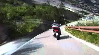 stelvio pass italy bmw rockster +gilera gp800