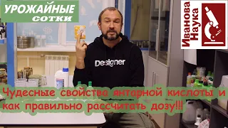 Правильное применение янтарной кислоты и правила расчёта дозы!