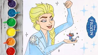 Draw ELSA from Frozen | Disney Princess #frozen #elsa #disney #disneyjunior #art #viral