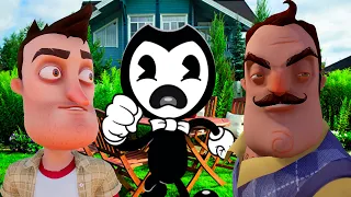 СЕКРЕТНАЯ ДАЧА ПРИВЕТ СОСЕДА И БЕНДИ!HELLO NEIGHBOR GARRY'S MOD!БЕНДИ В ГАРРИС МОДЕ!ШОУ ХРИПЛЫХ!FUN