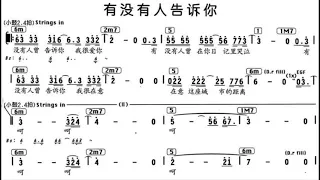 有沒有人告訴你/有沒有人告訴你 C调伴奏 - instrumental in C