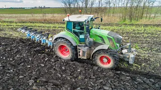 Ploughing | Fendt 824 Vario + 5 furrow Lemken EurOpal 9 | Szántás | Pflügen