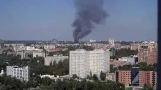 Обстрел Калининского района Донецка. 27-08-2014