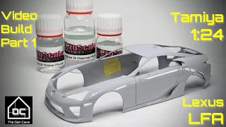 Tamiya 1:24 Lexus LFA - Part 1 - Bodywork, engine and transmission