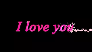 Футаж Титры I LOVE YOU