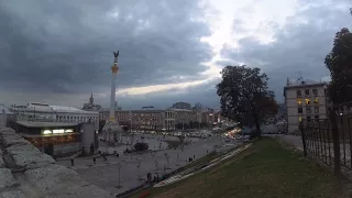 2017-10-05 Kyiv downtown Ukraine Maidan Square Khreschatyk Street Europe destination