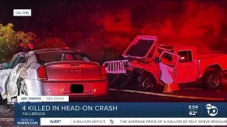 4 dead, 1 critically injured in fiery freeway crash