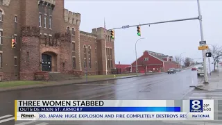 Three women stabbed outside Main St. Armory