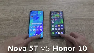 Huawei Nova 5T vs Honor 10: Comparison - speed test and camera comparison