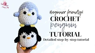 Step-by-Step Tutorial on How to Crochet a Penguin : Amigurumi Penguin Tutorial and Free Pattern
