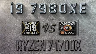 i9 7980XE vs Ryzen 7 1700X Benchmarks | Gaming Tests Review & Comparison | Windows 10