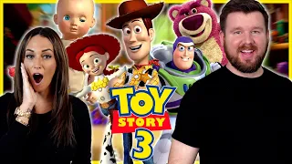 My wife watches TOY STORY 3 for the FIRST time || Movie Reaction