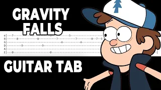 How to play GRAVITY FALLS on Guitar | Tutorial | Tabs