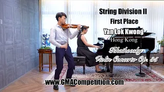 Tchaikovsky Violin Concerto Op. 35, Yan Lok Kwong
