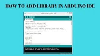 How To Add Zip File Library To Arduino IDE