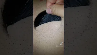 Black charcoal peel off mask on massive pores!!