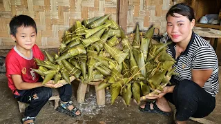 Harvest cassava, make cakes and bring them to the market to sell | Chuc Thi Hong