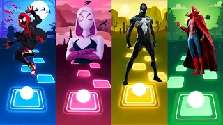 Spiderman No Way Home vs Spiderman vs Spiderman vs Black vs Spider Gwen Tiles Hop EDM Rush