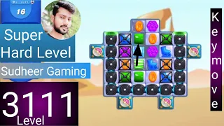 Candy crush saga level 3111 । Super Hard level । No boosters। Candy crush saga 3111 । Sudheer Gaming