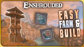 Enshrouded - EASY FARM & Watchtower Build!