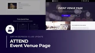 OptimizePress Club: Event Venue Landing Page