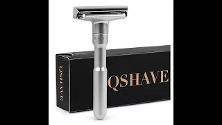 QShave - Регулируемая Безопасная Бритва. Перебрив с лезвием Wilkinson Sword | HomeLike Shaving