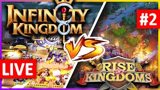 Infinity Kingdom VS Rise of Kingdoms: Let's Test! #2 🔴 LIVE