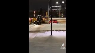 #only #in #edmonton #snowplow #crash #car #funny #haha #damnfam #fyp #fypシ #hellyeah