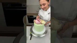 Оформление торта, выравнивание крем чиз на масле🔥 Часть 2 🔥 Прямой эфир из инстаграм