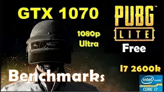 PUBG Lite GTX 1070 - 1080p - Ultra - I7 2600k - HD 3000 - 12GB RAM | Performance Benchmarks