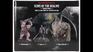 D&D Icons of the Realms, Demon Lords, Graz'zt, Fraz-Urb'Luu, and Kostchtchie, Pre-Painted Miniatures