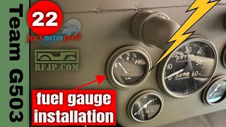 G503 Fuel Gauge Installation (Electric Part 22) Willys MB Ford GPW