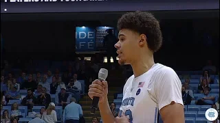 UNC Men's Basketball: Cameron Johnson's Senior Night Speech