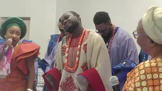 Nigeria Traditional Engagement. The groom and his Squad.Alaga ijoko Alaga iduro