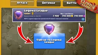LETS SIGN UP IN LEGEND LEAGUE AND FULL EXPLAINED......CLASH OF CLANS