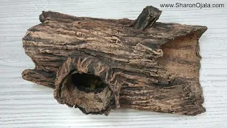 How To Make A Hollow Log From Foil And Paper Clay