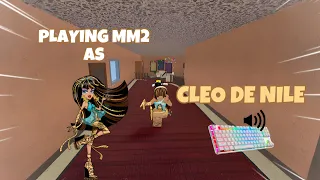 CLEO DE NILE DESTROYS TEAMERS IN MM2 + GAMEPLAY (KEYBOARD ASMR)