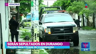 Víctimas de la masacre en Boca del Río serán sepultadas en Durango | Noticias con Yuriria Sierra