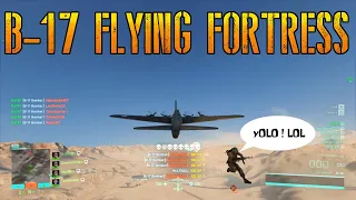 A perfect B-17 Bomber round in Battlefield portal